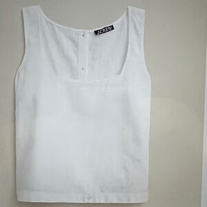 J. Crew Women's White Tank Top